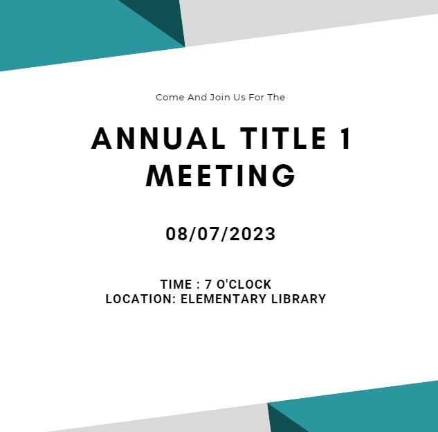 Title I Meeting 